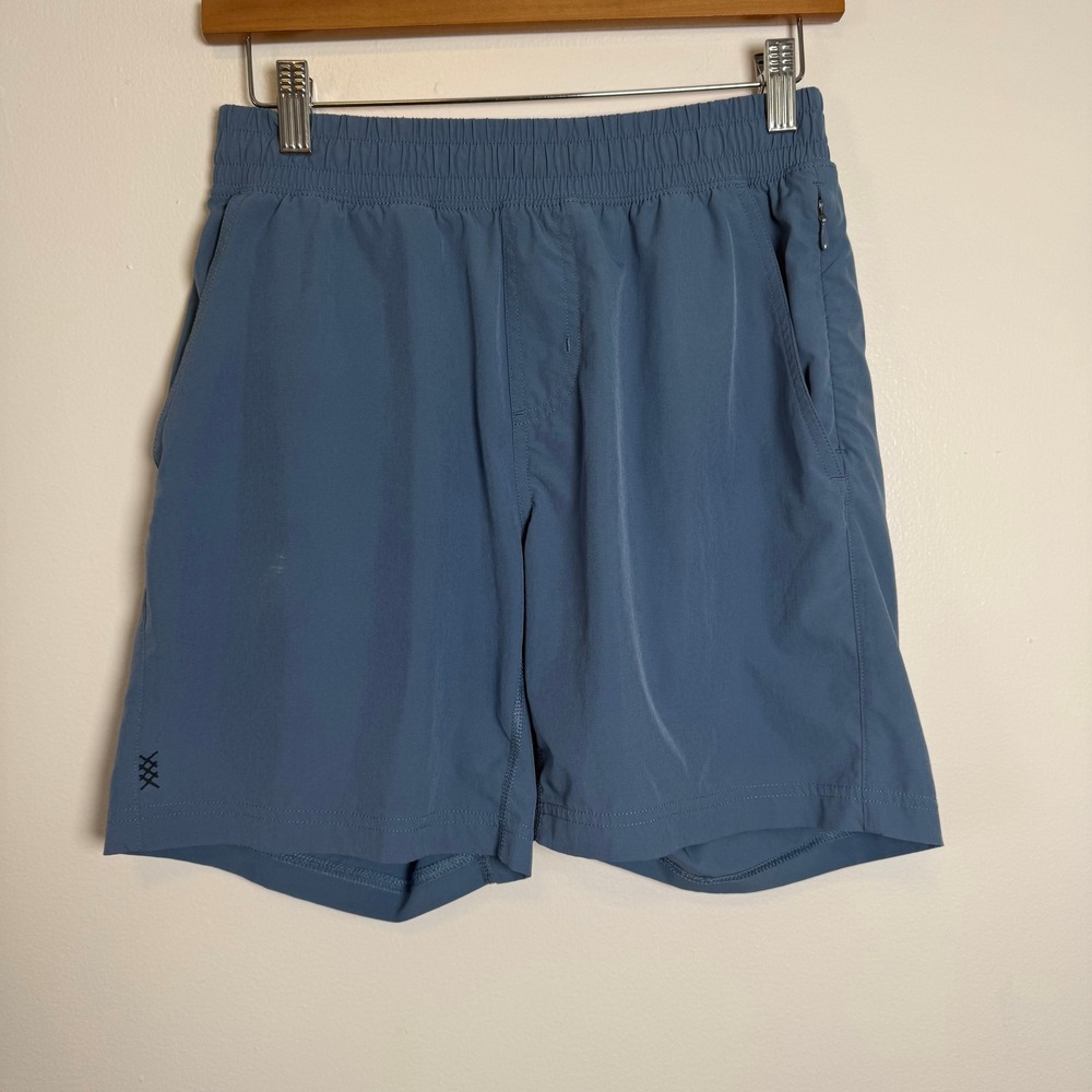 Rhone Commuter Shorts Men's Size S P Blue Elastic Waist Flat Front Pockets